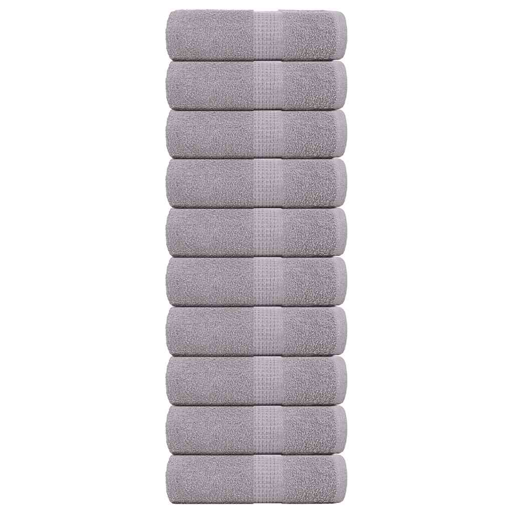 Soap Towels 10 pcs Grey 30x30 cm 360 gsm 100% Cotton