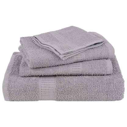 Shower Towels 2 pcs Grey 70x140 cm 360 gsm 100% Cotton