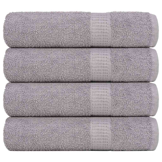 Shower Towels 4 pcs Grey 70x140 cm 360 gsm 100% Cotton