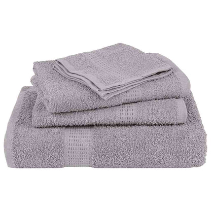 Shower Towels 4 pcs Grey 70x140 cm 360 gsm 100% Cotton