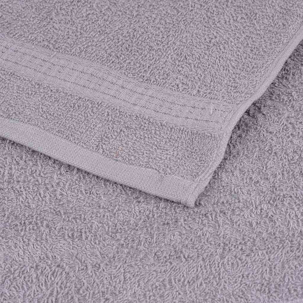 Sauna Towels 2 pcs Grey 80x200 cm 360 gsm 100% Cotton