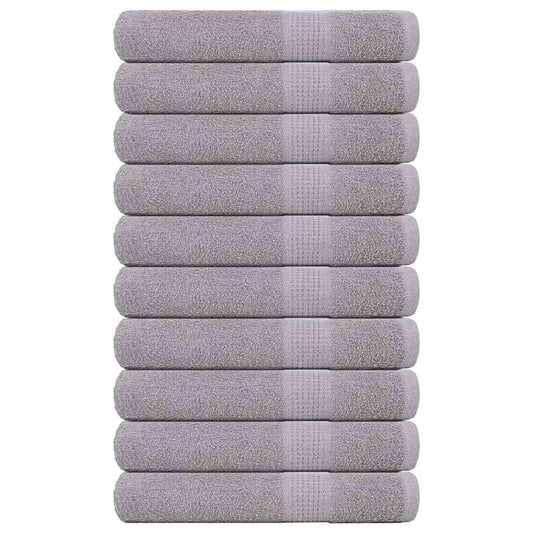 Sauna Towels 10 pcs Grey 80x200 cm 360 gsm 100% Cotton