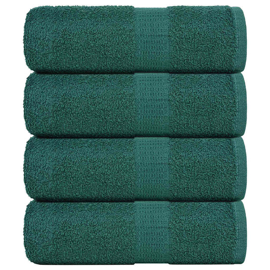 Soap Towels 4 pcs Green 30x30 cm 360 gsm 100% Cotton