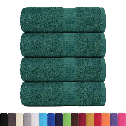 Soap Towels 4 pcs Green 30x30 cm 360 gsm 100% Cotton