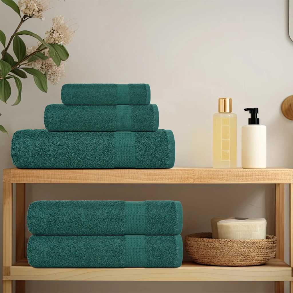 Soap Towels 4 pcs Green 30x30 cm 360 gsm 100% Cotton