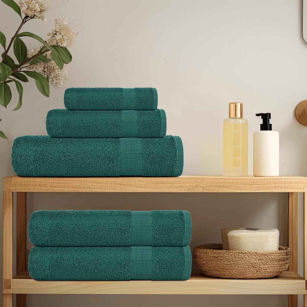 Soap Towels 10 pcs Green 30x30 cm 360 gsm 100% Cotton