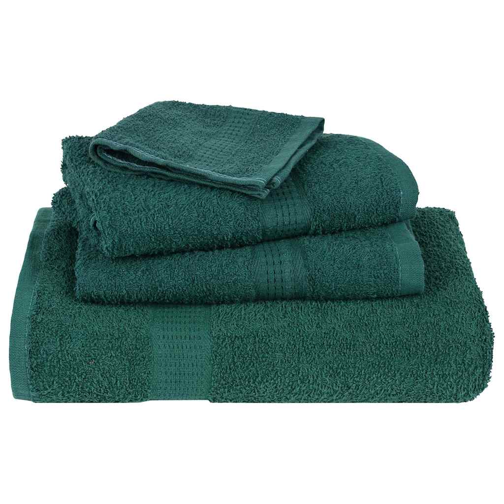 Guest Towels 2 pcs Green 30x50 cm 360 gsm 100% Cotton