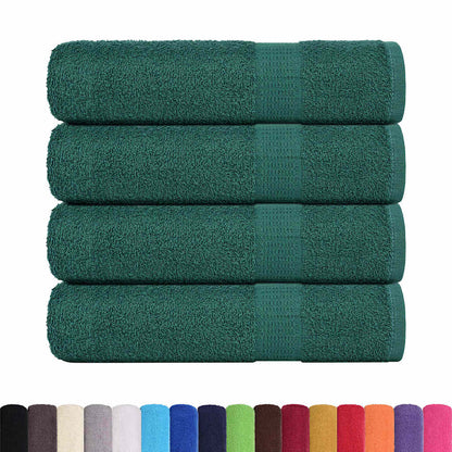 Shower Towels 4 pcs Green 70x140 cm 360 gsm 100% Cotton