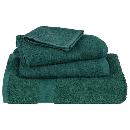 Shower Towels 10 pcs Green 70x140 cm 360 gsm 100% Cotton