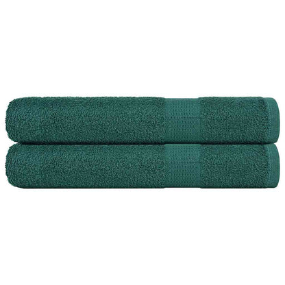 Sauna Towels 2 pcs Green 80x200 cm 360 gsm 100% Cotton