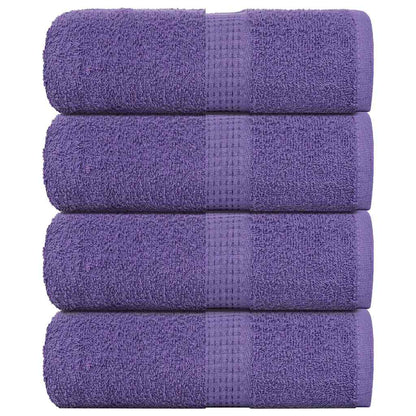 Soap Towels 4 pcs Purple 30x30 cm 360 gsm 100% Cotton