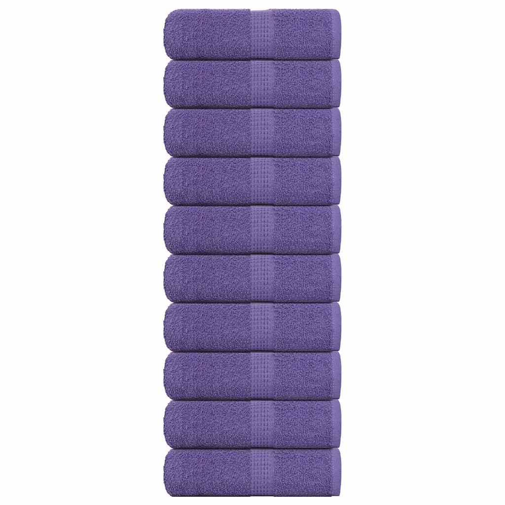 Soap Towels 10 pcs Purple 30x30 cm 360 gsm 100% Cotton