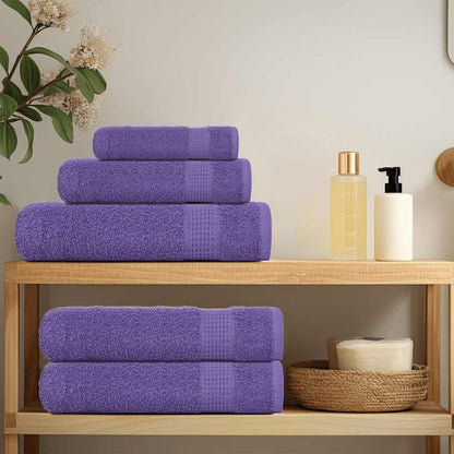 Hand Towels 2 pcs Purple 50x100 cm 360 gsm 100% Cotton