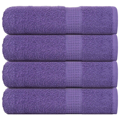 Shower Towels 4 pcs Purple 70x140 cm 360 gsm 100% Cotton