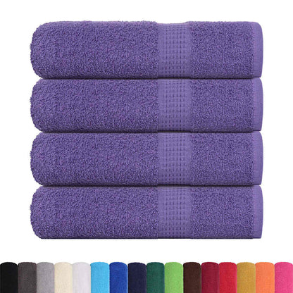 Shower Towels 4 pcs Purple 70x140 cm 360 gsm 100% Cotton