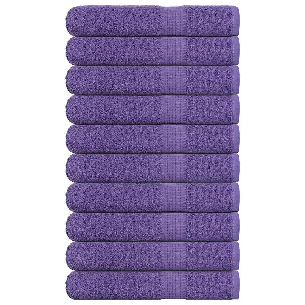 Sauna Towels 10 pcs Purple 80x200 cm 360 gsm 100% Cotton