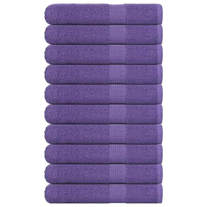 Sauna Towels 10 pcs Purple 80x200 cm 360 gsm 100% Cotton