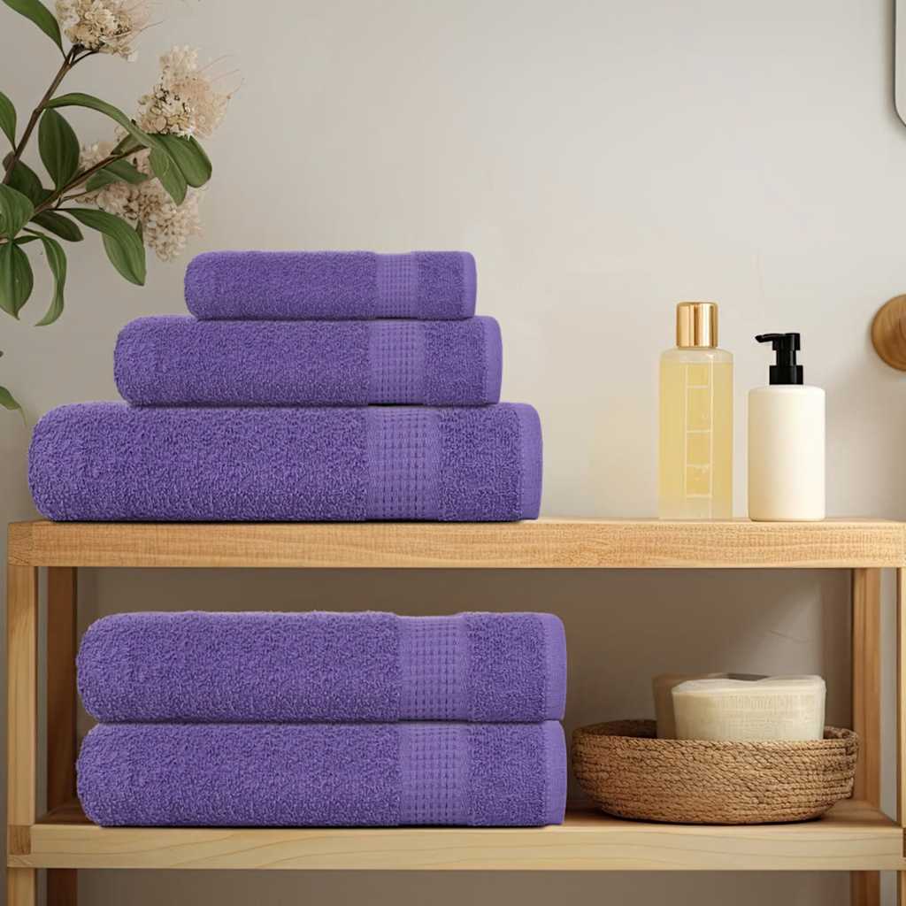 Sauna Towels 10 pcs Purple 80x200 cm 360 gsm 100% Cotton