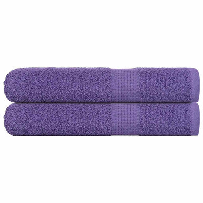 Towels 2 pcs Purple 100x200 cm 360 gsm 100% Cotton