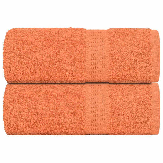 Soap Towels 2 pcs Orange 30x30 cm 360 gsm 100% Cotton