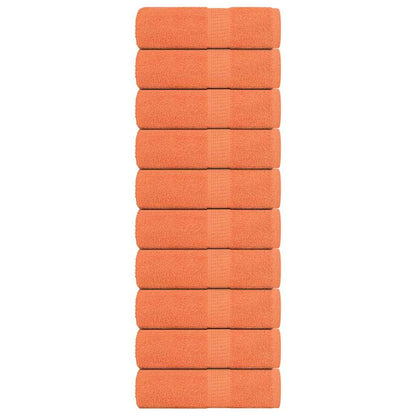 Soap Towels 10 pcs Orange 30x30 cm 360 gsm 100% Cotton