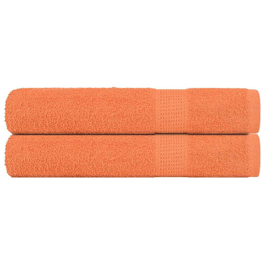 Sauna Towels 2 pcs Orange 80x200 cm 360 gsm 100% Cotton