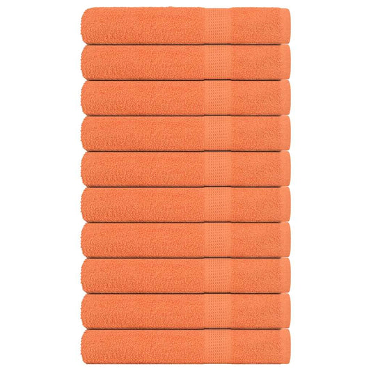 Sauna Towels 10 pcs Orange 80x200 cm 360 gsm 100% Cotton