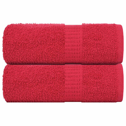 Soap Towels 2 pcs Red 30x30 cm 360 gsm 100% Cotton