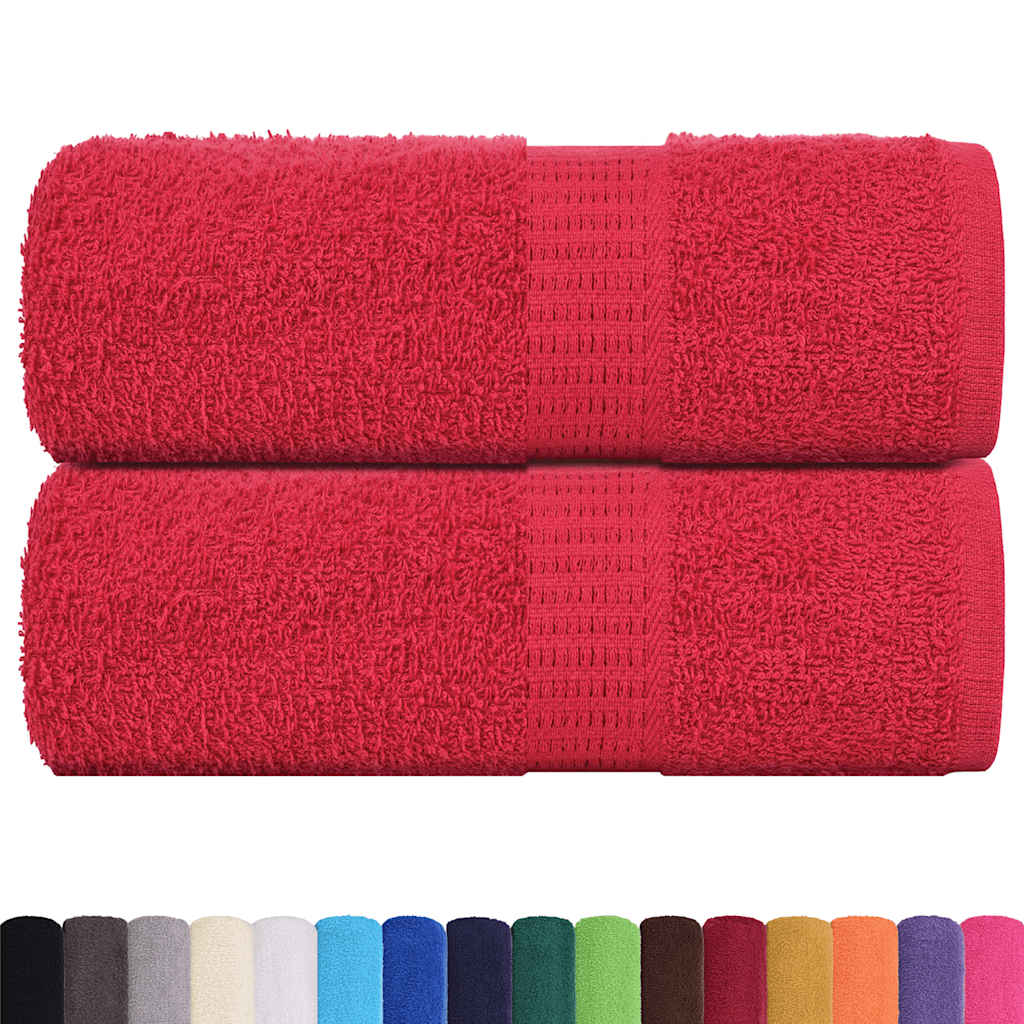 Soap Towels 2 pcs Red 30x30 cm 360 gsm 100% Cotton