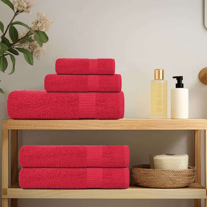 Soap Towels 2 pcs Red 30x30 cm 360 gsm 100% Cotton