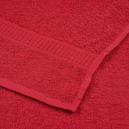 Guest Towels 4 pcs Red 30x50 cm 360 gsm 100% Cotton