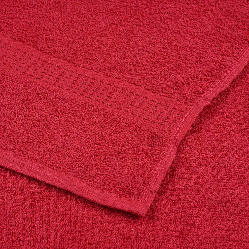 Guest Towels 10 pcs Red 30x50 cm 360 gsm 100% Cotton