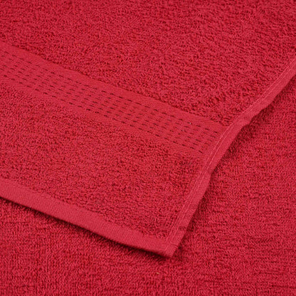 Hand Towels 2 pcs Red 50x100 cm 360 gsm 100% Cotton