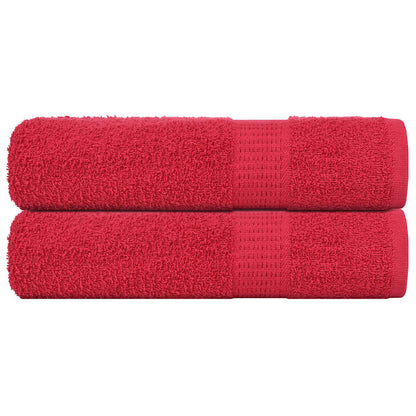 Shower Towels 2 pcs Red 70x140 cm 360 gsm 100% Cotton