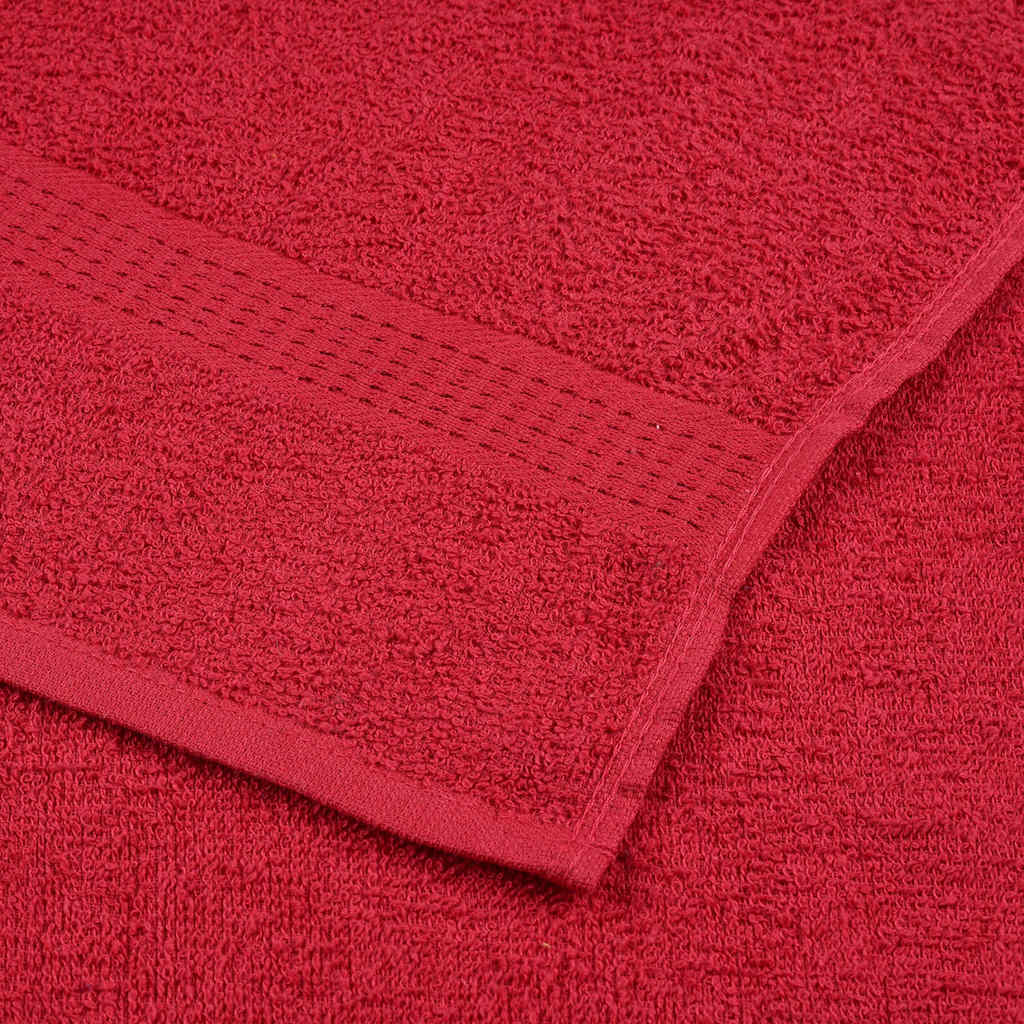 Bath Towels 2 pcs Red 100x150 cm 360 gsm 100% Cotton