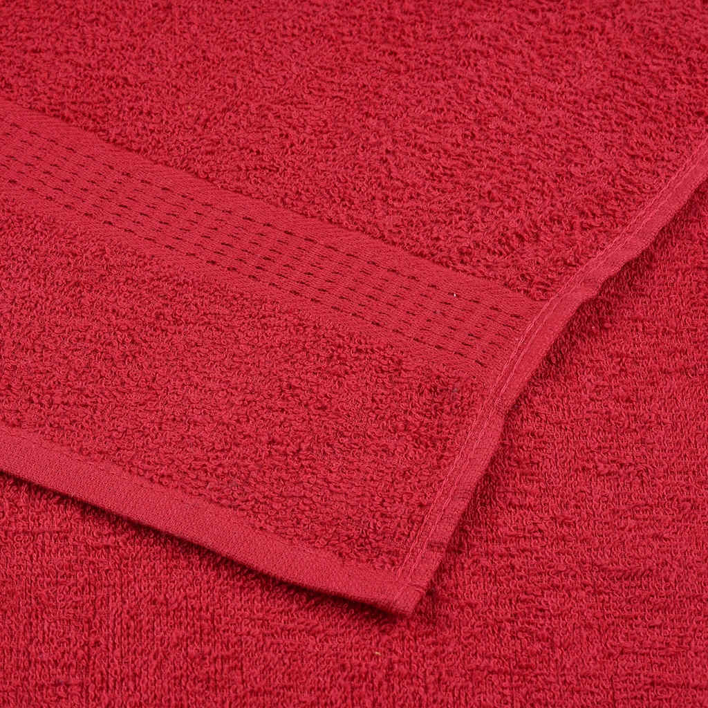 Bath Towels 4 pcs Red 100x150 cm 360 gsm 100% Cotton