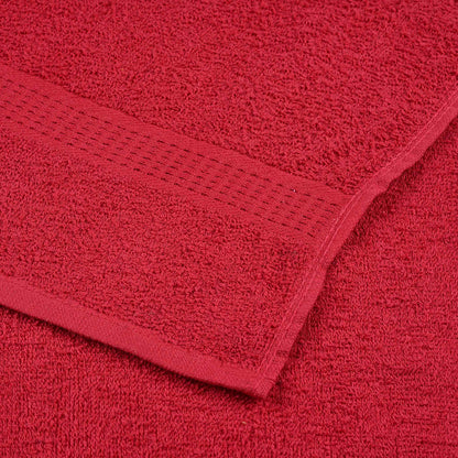 Sauna Towels 10 pcs Red 80x200 cm 360 gsm 100% Cotton