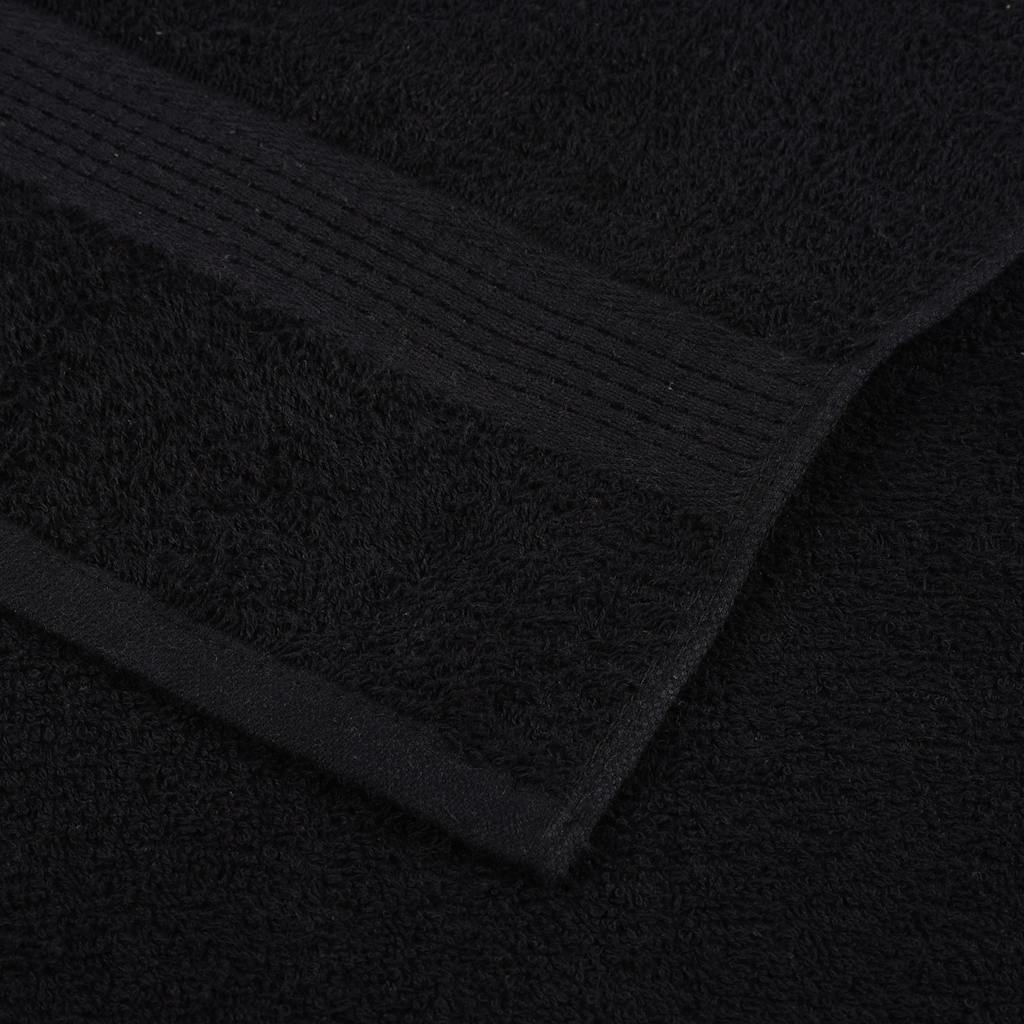 Shower Towels 2 pcs Black 70x140 cm 360 gsm 100% Cotton