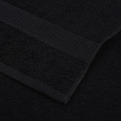 Bath Towels 2 pcs Black 100x150 cm 360 gsm 100% Cotton