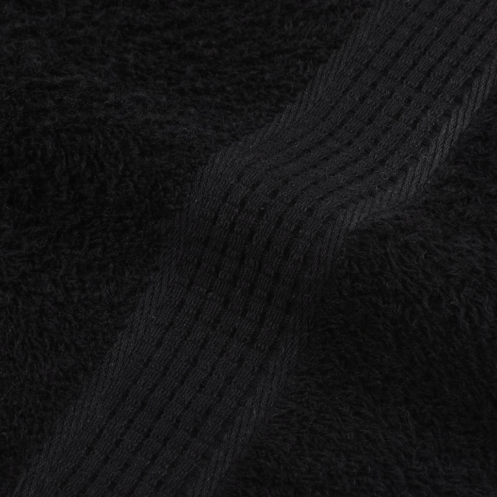 Sauna Towels 4 pcs Black 80x200 cm 360 gsm 100% Cotton