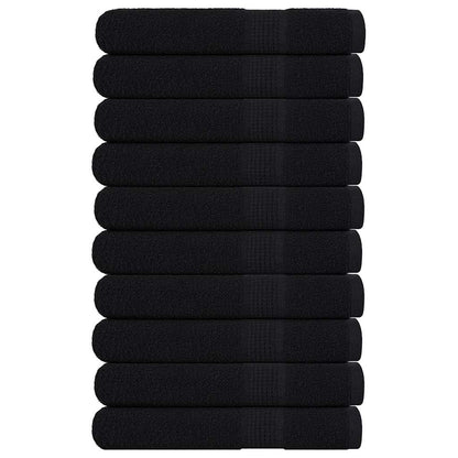 Sauna Towels 10 pcs Black 80x200 cm 360 gsm 100% Cotton