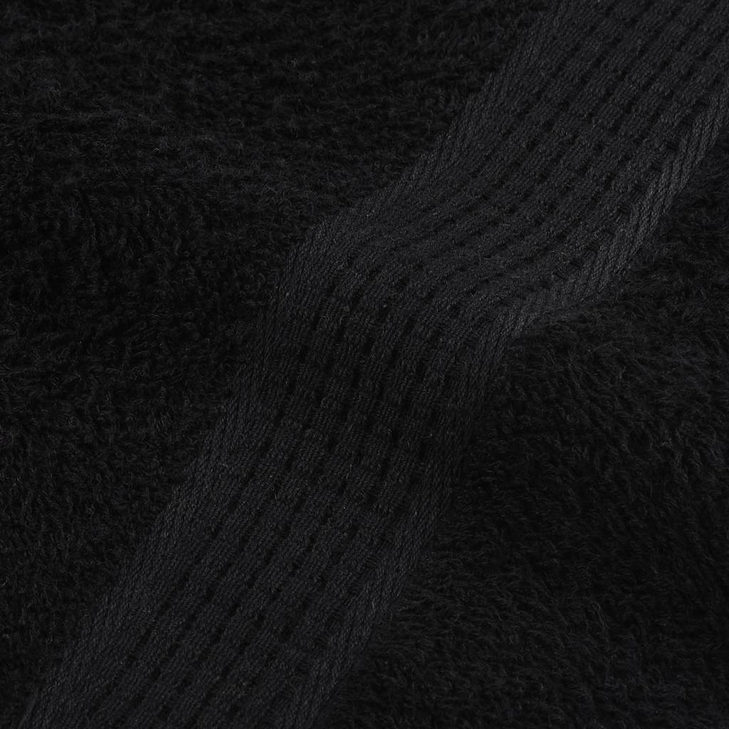 Sauna Towels 10 pcs Black 80x200 cm 360 gsm 100% Cotton