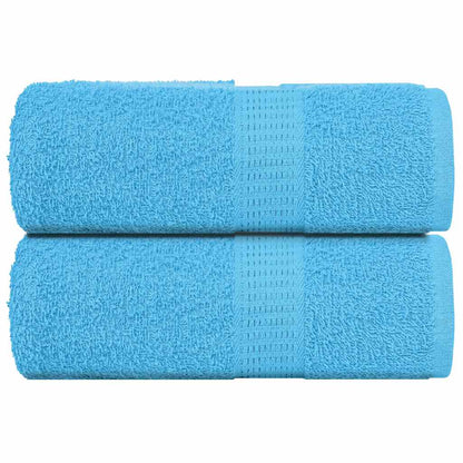 Guest Towels 2 pcs Turquoise 30x50 cm 360 gsm 100% Cotton