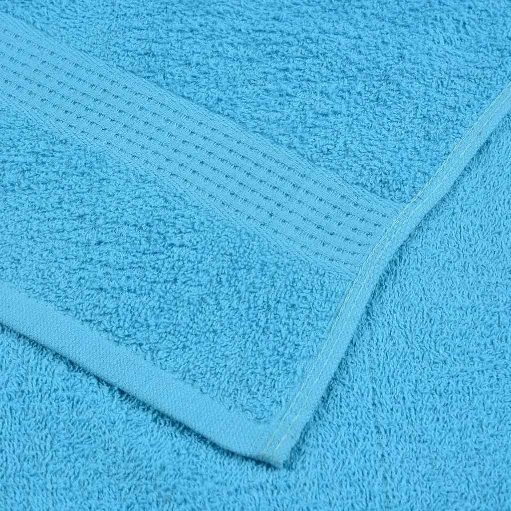 Guest Towels 10 pcs Turquoise 30x50 cm 360 gsm 100% Cotton