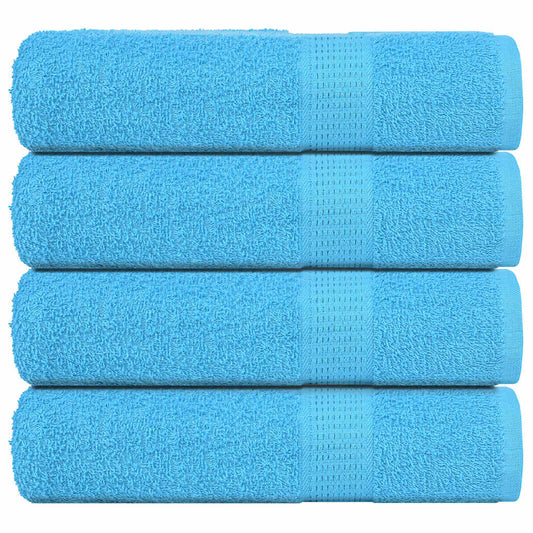 Shower Towels 4 pcs Turquoise 70x140 cm 360 gsm 100% Cotton