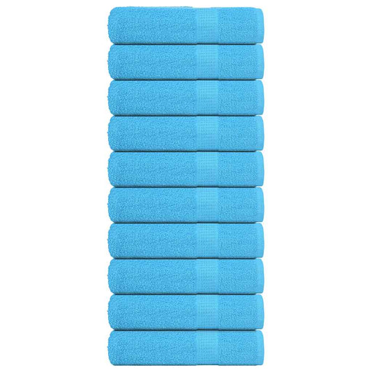 Shower Towels 10 pcs Turquoise 70x140 cm 360 gsm 100% Cotton