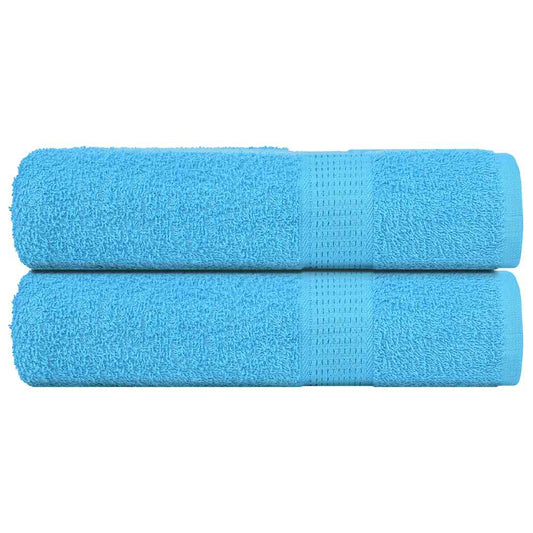 Bath Towels 2 pcs Turquoise 100x150 cm 360 gsm 100% Cotton