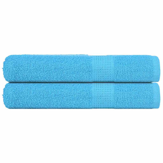 Sauna Towels 2 pcs Turquoise 80x200 cm 360 gsm 100% Cotton