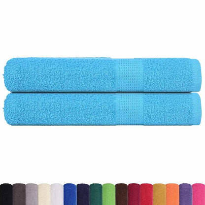 Sauna Towels 2 pcs Turquoise 80x200 cm 360 gsm 100% Cotton