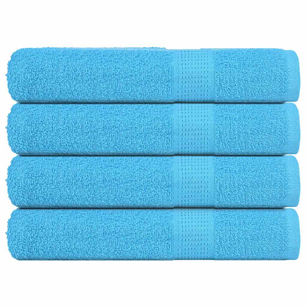 Sauna Towels 4 pcs Turquoise 80x200 cm 360 gsm 100% Cotton